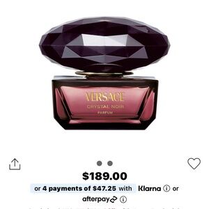 Versace Crystal Noir full bottle. 50lml. Price firm.
